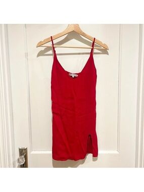 Reformation Marlowe Dress Cherry Red XS